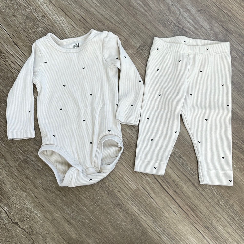 H&M Baby Girl’s Organic Cotton Set 6M